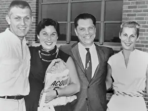 Jimmy Hoffa Shown With His Family