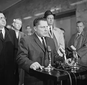 Nashville Prints: Jimmy Hoffa Speaking to Press