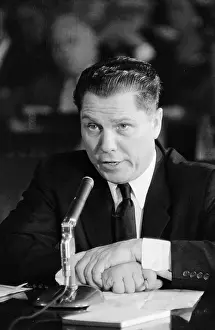Jimmy Hoffa Testifying at Senate Hearing