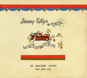 Prints of USA - 1939: A menu for Jimmy Kelly's reads 'Jimmy Kelly's' from 1939 in USA. (Photo by Jim Heimann Collection/Getty Images) A Visual Journey Through Jim Heimann’s Collage Illustrations—Celebrating the Art of Vintage Ephemera and Pop History: Jimmy Kelly's