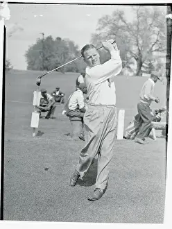 Jimmy Thompson Prints: Jimmy Thompson Practicing Drives