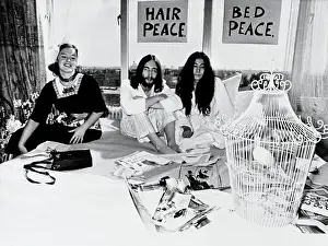 J.Lennon W/Bride Y. Ono & Dutch Girl