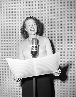 Jo Stafford Recording at Capitol Studios