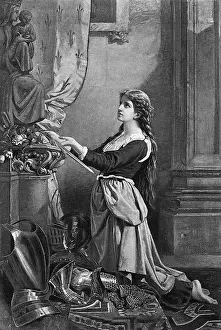 Joan Of Arc Receiving A Sword In Church