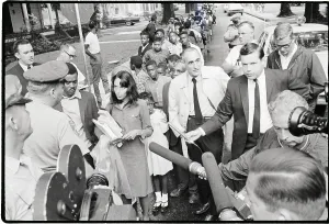 Folk Prints: Joan Baez Talks to Policeman in Integration