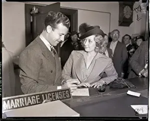 Counter Prints: Joan Blondell and Dick Powell File Marriage