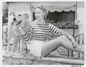 Joan Caulfield with Dog