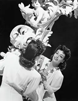 Joan Crawford Admiring Her Reflection