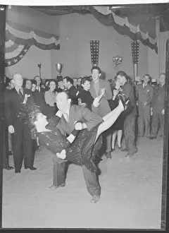 Joan Crawford and Allen Jenkins in Movie Still