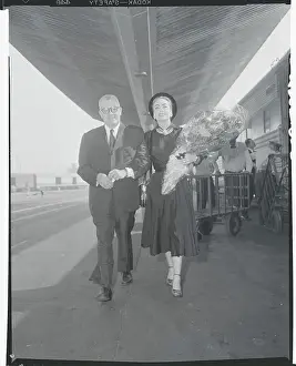 Steele Prints: Joan Crawford Arriving with Alfred Steele