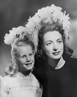 Bonnet Prints: Joan Crawford and Christina in Matching Bonnets