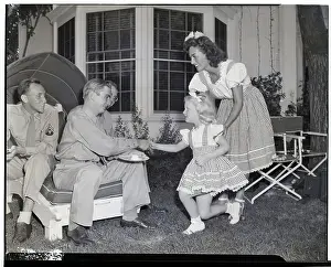 Brentwood Prints: Joan Crawford and Daughter Christina with Servicemen