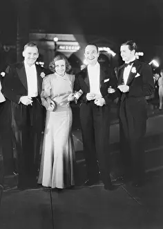 Prints of (Original Caption). Hollywood, CA.: Douglas Fairbanks Jr A Glamorous Life Captured: Joan Crawford and Douglas Fairbanks Jr. with Friends