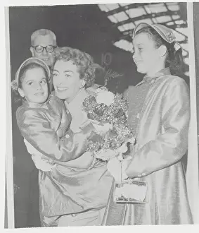 Cathy Crawford Prints: Joan Crawford Greeting Daughters