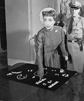 Selecting Prints: Joan Crawford Selecting Jewelry