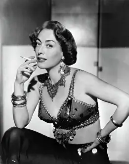 Joan Crawford Smoking a Cigarette