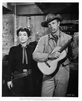 Lac0031 Prints: Joan Crawford And Sterling Hayden In Johnny Guitar