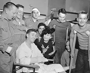 Joan Crawford Visiting Veterans