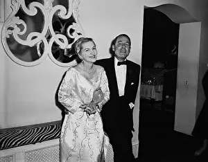 Joan Fontaine and Collier Young at El Morocco Club