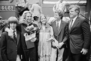 Graduation Prints: Joan Kennedy at Her Graduation Ceremonies with Family