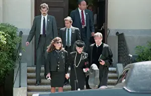 Joan Rivers and Daughter Leaving Synagogue