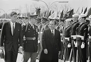 Lieutenant Colonel Prints: Joao Goulart Receiving Honors