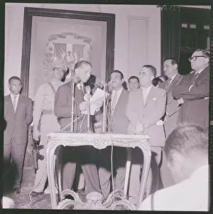 Joaquin Balaguer at Microphone