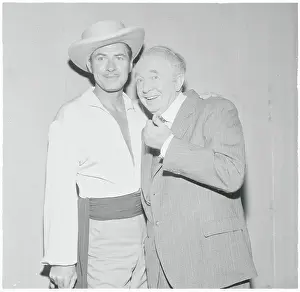 Jock Mahoney Hugging Walter Brennan