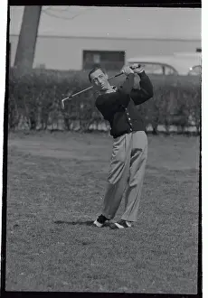 Jockey Eddie Arcaro Playing Golf