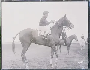 Elmont Prints: Jockey Turner Atop Winning Horse