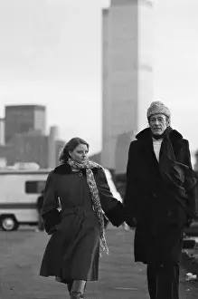 Peter Otoole Prints: Jodie Foster and Peter O'Toole Walking