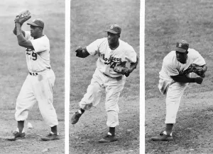 Mound Prints: Joe Black Pitching in 1952 World Series