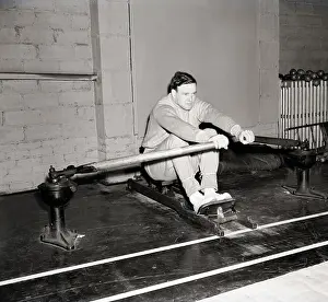 Rowing Prints: Joe Cronin On Rowing Machine