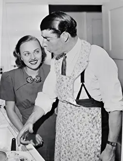 Joe DiMaggio with Fiancee