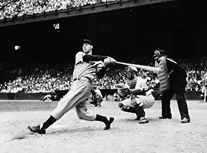 Catching Prints: Joe DiMaggio Hitting a Home Run
