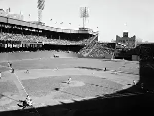 Joe Dimaggio Hitting Two-Run Homer