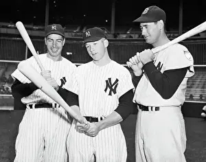Joe Dimaggio, Mickey Mantle And Ted Will