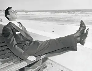 Joe DiMaggio Relaxing
