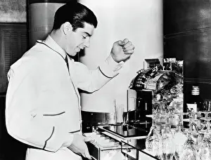 Prints of (Original Caption) 2/7/1938-San Francisco, CA: Joe DiMaggio, Yankee centerfielder, returned home yesterday The Yankee Clipper - A Legacy in Timeless Images: Joe Dimaggio Shown At Restaurant