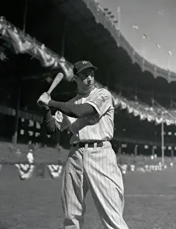 Joe DiMaggio Swinging Bat