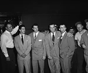 Joe DiMaggio with Teammates
