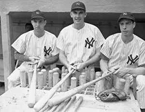 Joe DiMaggio with Teammates