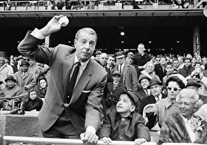Joe Dimaggio Tossing out Ball on Opening Day