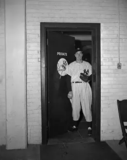 Joe DiMaggio on his Way to Practice