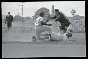 Sarasota Prints: Joe Foy Tagging Out Tommy McCraw