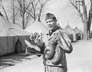Fort Dix Prints: Joe Louis Arriving for Military Training