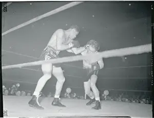 Joe Louis Boxing Against Clarence Burman