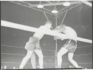 Joe Louis and Buddy Baer During Boxing Match