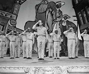 Joe Louis and Cast on Stage