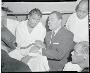Loss Prints: Joe Louis Consoling Sugar Ray Robinson